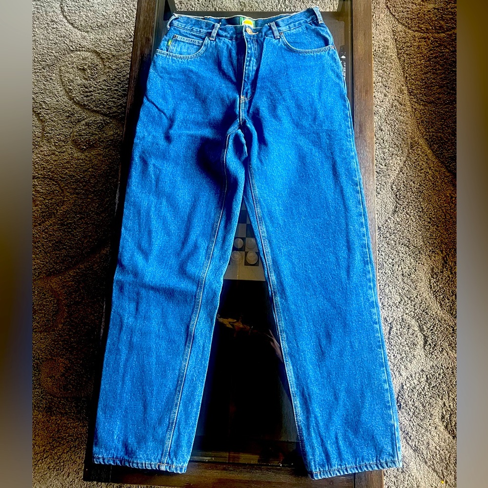 34x34 cabelas brand fleece lined blue jeans